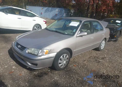 2001 Toyota Corolla Le from USA, damaged, VIN 2T1BR12E01C504200